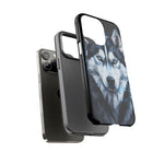 Siberian Husky Geometric Diamond Art Tough Phone Case