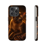 Burmese Golden Sable Portrait Art Tough Phone Case