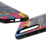 British Shorthair Round Pop Art Tough Phone Case