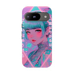 Neon Cyber Geisha phone case | Tough Case