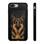 German Shepherd Geometric Art Tough Phone Case - Low Poly