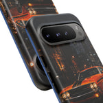Challenger RT Phone Case, Rainy City Night Muscle Car Tough Cover