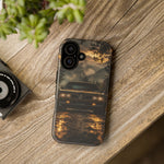 77 Trans Am Phone Case, Black Gold Muscle Car Foggy Backroad Cover