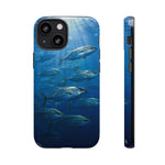 Amberjack School Phone Case, Open Water Sunlight Tough Cover