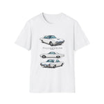 1962 Thunderbird Car Trio Illustration T-Shirt | Classic Auto Tee
