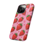 Retro Strawberry Y2K Art Tough Phone Case
