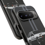 AE86 Phone Case, White 85 JDM Drift Icon Stripe Studio Cover