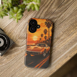 Orange Corvette C3 Stingray Sunset Palms Phone Case