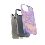 You Are Enough phone case | pastel cloud affirmation protective case