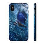 Sailfish Bait Ball Hunt Phone Case Saltwater Fishing Gift for Anglers