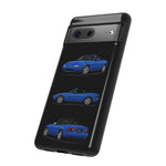 Blue MX-5 Roadster Phone Case Tough JDM Convertible Multi View Print