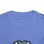 Cute Cartoon C6 Sports Car Toddler T-Shirt Funny Race Car Kids Tee Blue Stripe Car Shirt