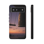 Temple Bell Sunset Phone Case Japan Zen Tough Case