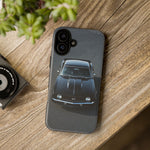 1969 Camaro SS Black Overhead Tough Phone Case Cover Gift Art