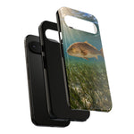 Redfish Phone Case, Seagrass Flat Underwater Art Cover