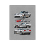 2007 Z06 C6 Velveteen Microfiber Blanket | Car enthusiast throw