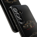 Trans Am Phone Case Black Gold, Three-View Vector Tough Cover