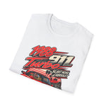 1988 Porsche 911 Turbo Slant Nose Cabriolet T-Shirt — Red Sports Car Graphic