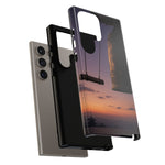 Temple Bell Sunset Phone Case Japan Zen Tough Case