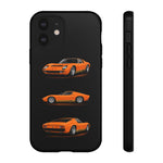 Orange Miura Classic Supercar Tough Phone Case - 3 View