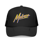 Melrose Retro Trucker Hat Neon 80s Synthwave Foam Snapback Cap Vintage Style