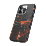 Challenger RT Phone Case, Rainy City Night Muscle Car Tough Cover