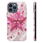 Pink Glitter Star Tough Case | Sparkle Phone Case
