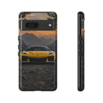 C8 Z06 Corvette Phone Case, Yellow Mountain Dusk Cover, Gift