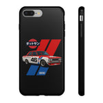 VintageDatsun 510 Racing Stripe JDM Tough Phone Case Cover Gift