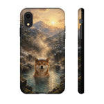 Shiba Inu Forest Hot Spring phone case | Tough Cases