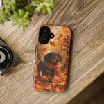 Dachshund Autumn Stroll Dog Tough Phone Case
