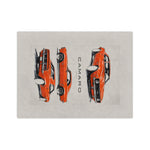 Hugger Orange 1967 Camaro Illustration Blanket Muscle Car Microfiber Throw
