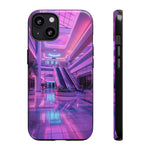 Empty Mall Escalator Vaporwave Art Tough Phone Case