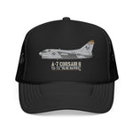 A-7 Corsair II Military Aircraft Foam Trucker Hat | Aviation Cap