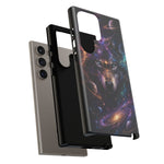 Cosmic Wolf Phone Case, Galaxy Nebula Portrait Tough Cover, Gift