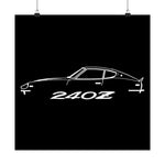 Datsun 240Z Poster Nissan Fairlady Z Classic JDM Car Wall Art Garage Decor