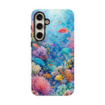 Underwater Coral Reef Phone Case | Colorful Tropical Fish Ocean Scene