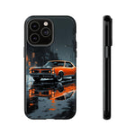 1966 GTO Orange Rainy City Tough Phone Case Cover Gift Art
