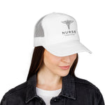 Nurse Hat Licensed to Care Caduceus Medical RN Cap Adjustable