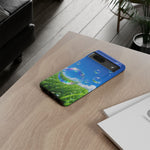 Bubbles Over Grass phone case | Tough Cover