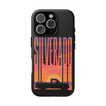 Silverado sunset truck Phone Case | Retro pickup silhouette