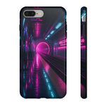 Neon Future Subway Station Tough Phone Case Cover Gift Art