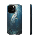 Painterly Marine Art Phone Case, Tarpon Surface Light Cover