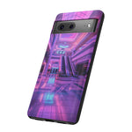 Empty Mall Escalator Vaporwave Art Tough Phone Case