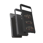 Trans Am Phone Case Black Gold, Three-View Vector Tough Cover