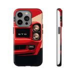 Red Classic GTO Car phone case | Tough phone cover, vintage muscle car design