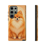 Pomeranian Tiny Fox Fluffy Art Tough Phone Case