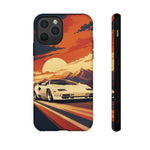 Retro Sunset Countach phone case | Sports car tough cover
