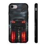 Night Rain R34 Skyline Car phone case | Sports Car Rear Lights, Reflective Road