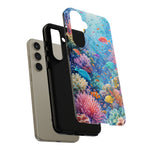 Underwater Coral Reef Phone Case | Colorful Tropical Fish Ocean Scene